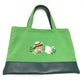 familia Shoulder Bag Pionunnal Collaboration Handbag, Denim Bag Tote Bag cotton Green Used