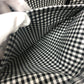 familia Gingham check Mini Tote Bag with Apple Charm Hand Bag cotton Black/White Used