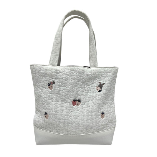 familia MOVE Pionunnal Collaboration Strawberry Rabbit Bag Mini Tote Bag cotton White Used
