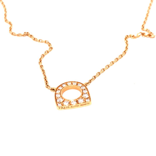 FRED K18PG サクセスネックレス ダイヤ ネックレス アクセサリー 小物 ブランド小物 ネックレス K18PG レディース ゴールド - brandshop-reference