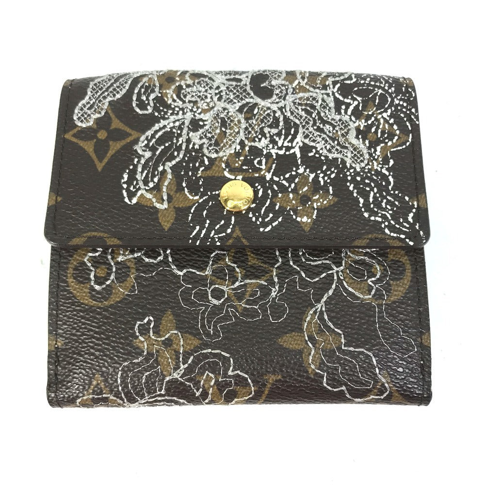LOUIS VUITTON M95396 Monogram Dantiel Portefeuille Elise Tri-fold Wallet in Monogram Canvas, Women's, Brown