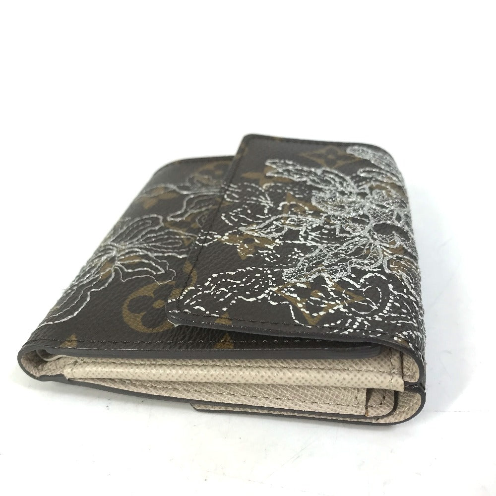 LOUIS VUITTON M95396 Monogram Dantiel Portefeuille Elise Tri-fold Wallet in Monogram Canvas, Women's, Brown
