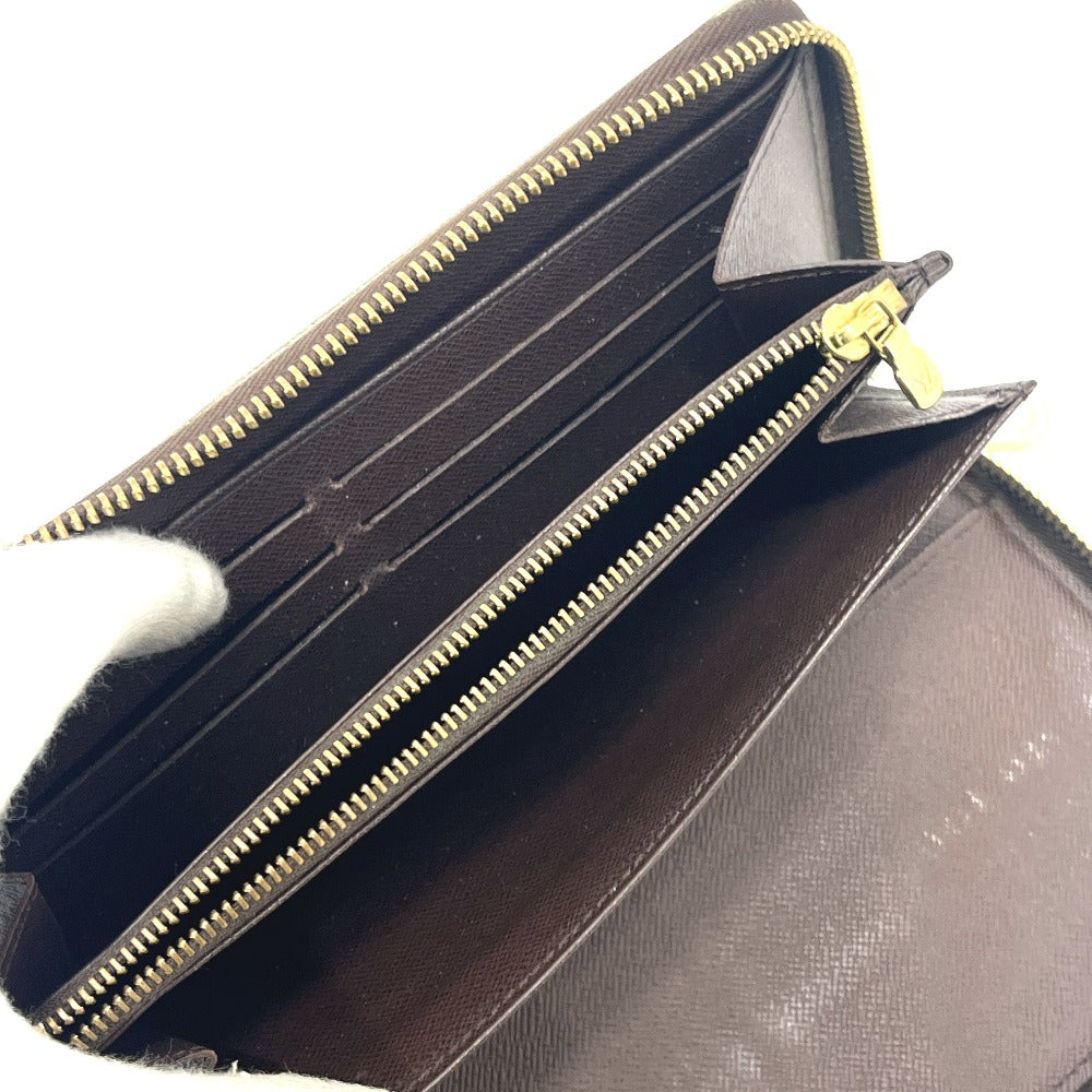 LOUIS VUITTON N60003 ジッピーオーガナイザー ラウンド 長財布 ラウンドジップ 長財布 ダミエキャンバス レディース エベヌ ブラウン