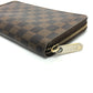 LOUIS VUITTON N60003 ジッピーオーガナイザー ラウンド 長財布 ラウンドジップ 長財布 ダミエキャンバス レディース エベヌ ブラウン