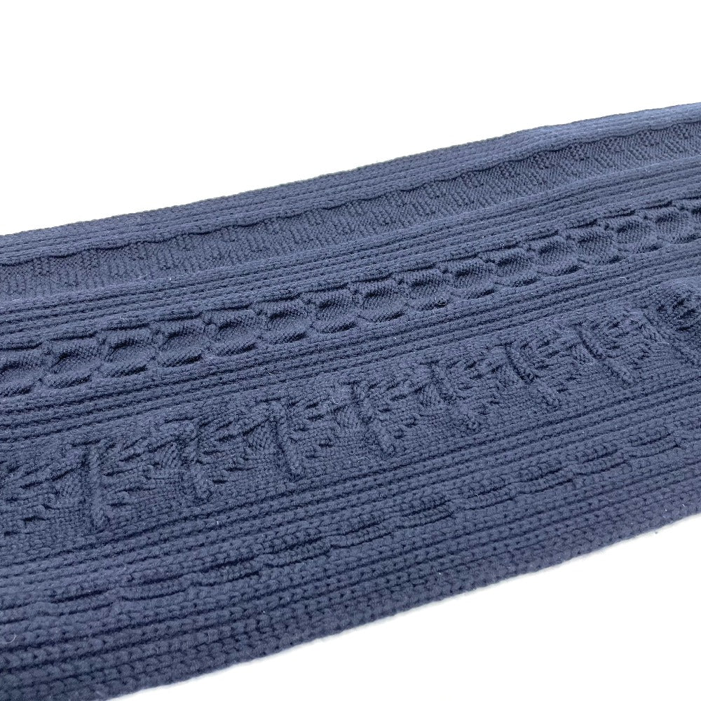 LOUIS VUITTON MP2866 LV Logo Echarpe LV Cable Wool Scarf, Unisex, Navy