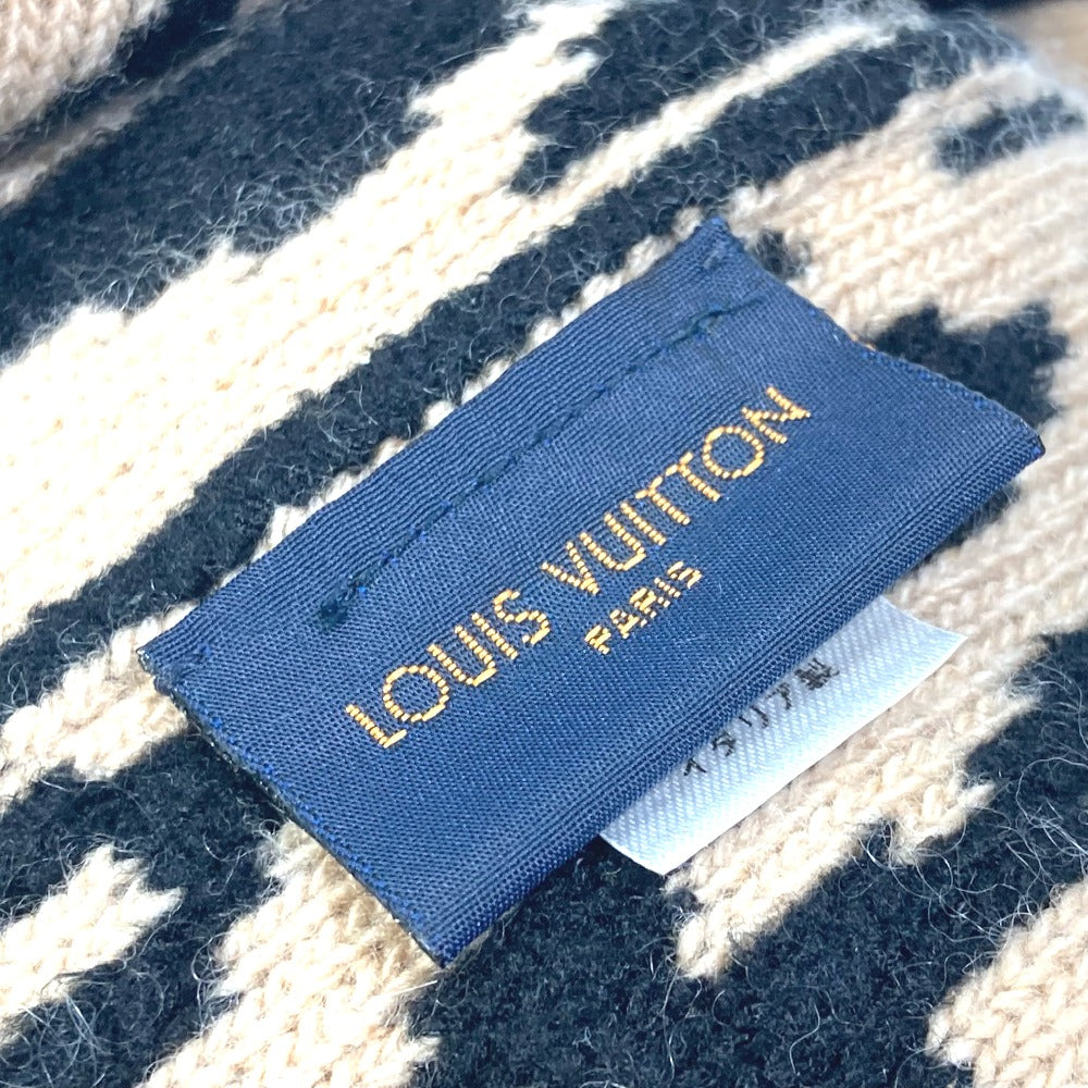 LOUIS VUITTON M74049 レオパード ヒョウ 豹柄 スヌード ＬＶレオグラム スパンコール マフラー ウール レディース ブラウン - brandshop-reference