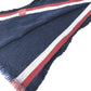 LOUIS VUITTON M70338 Echarpe Messager Fringe Wool Scarf Men's Navy