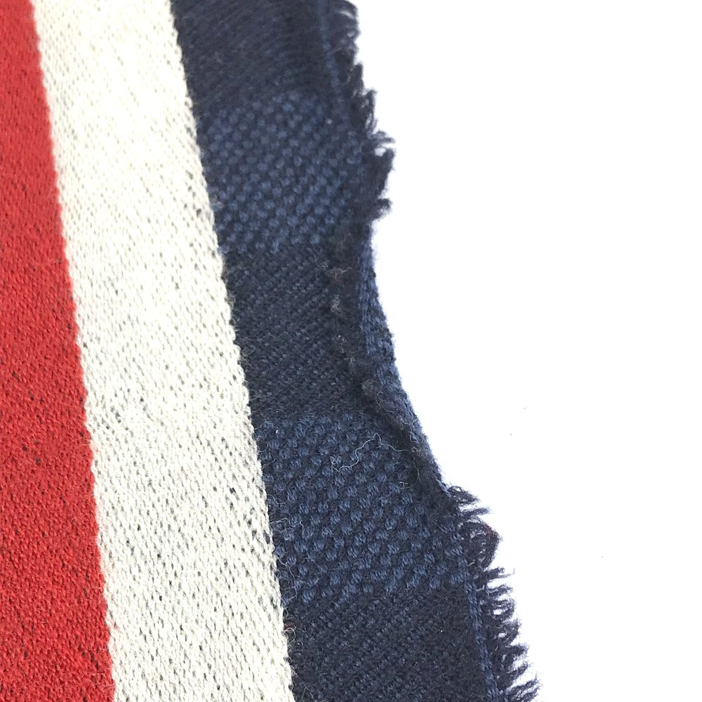 LOUIS VUITTON M70338 Echarpe Messager Fringe Wool Scarf Men's Navy