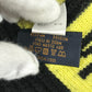 LOUIS VUITTON MP2238 スヌード ロゴ バイカラー マフラー ウール メンズ ブラック