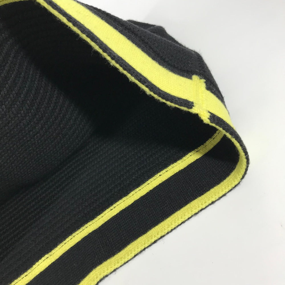 LOUIS VUITTON MP2238 スヌード ロゴ バイカラー マフラー ウール メンズ ブラック