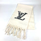 LOUIS VUITTON M79377 LV SKI マフラー・LV アイス フリンジ LVロゴ マフラー ウール メンズ ホワイト - brandshop-reference