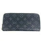 LOUIS VUITTON M62295 Monogram Eclipse Zippy Wallet Vertical Long Wallet Round Zipper Long Wallet Monogram Eclipse Canvas Men's Black