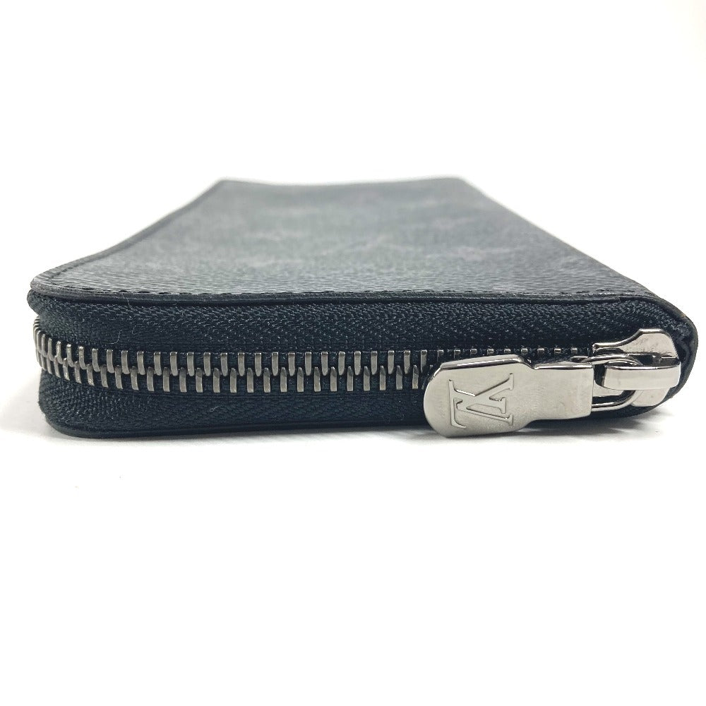 LOUIS VUITTON M62295 Monogram Eclipse Zippy Wallet Vertical Long Wallet Round Zipper Long Wallet Monogram Eclipse Canvas Men's Black