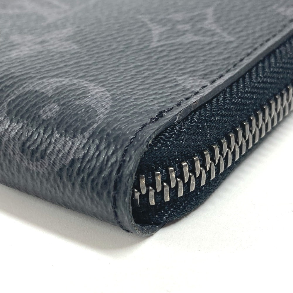 LOUIS VUITTON M62295 Monogram Eclipse Zippy Wallet Vertical Long Wallet Round Zipper Long Wallet Monogram Eclipse Canvas Men's Black
