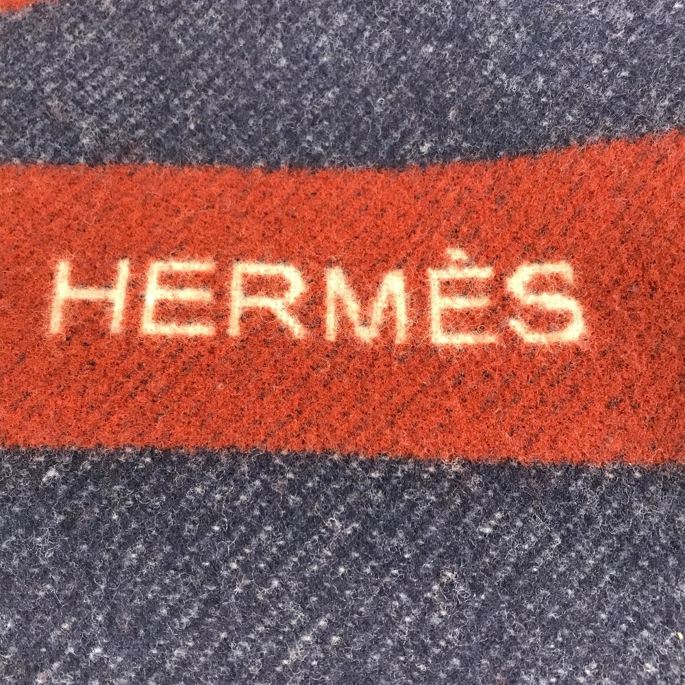 HERMES 毛布 インテリア 大判 ブランデンブルク ブランケット スロー プレード ブランケット ウール レディース - brandshop-reference