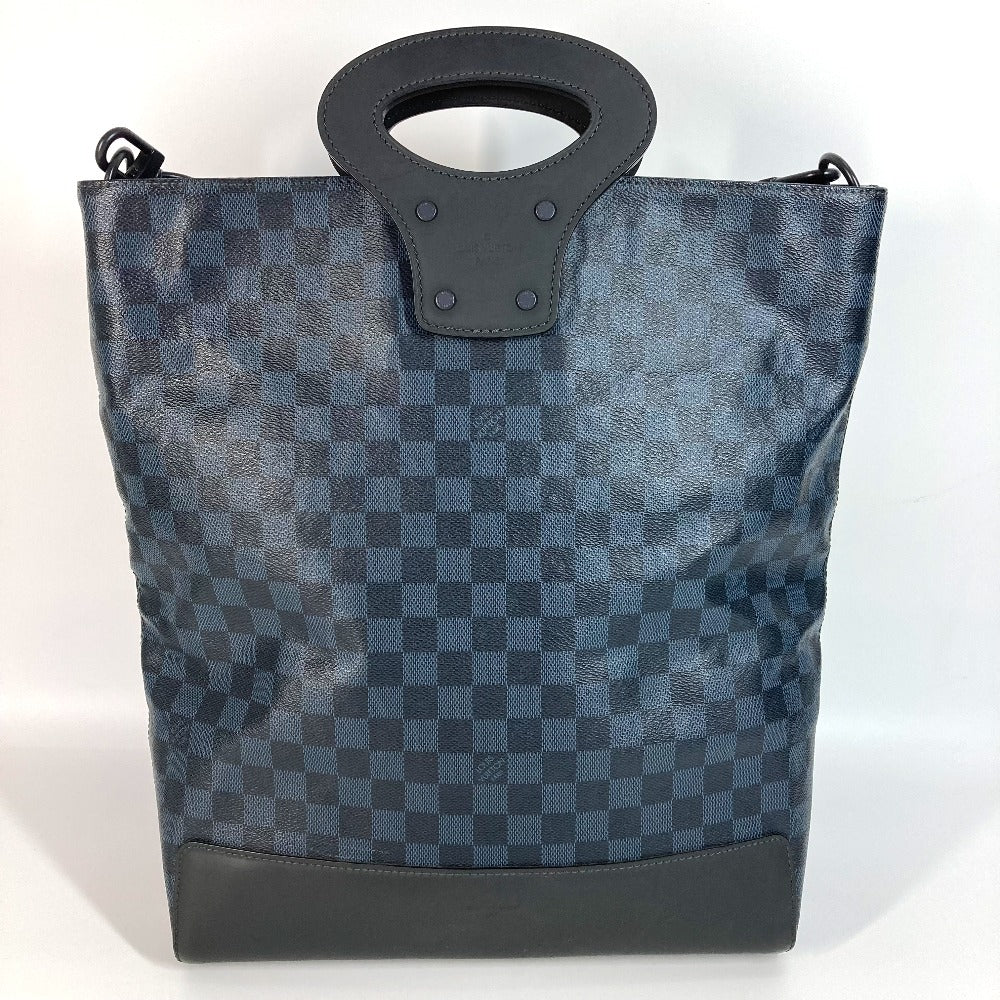 LOUIS VUITTON N51100 Damier Cobalt Tote NS Bag, 2-Way Shoulder Bag, Crossbody Bag, Handbag, Damier Cobalt Canvas, Unisex, Navy