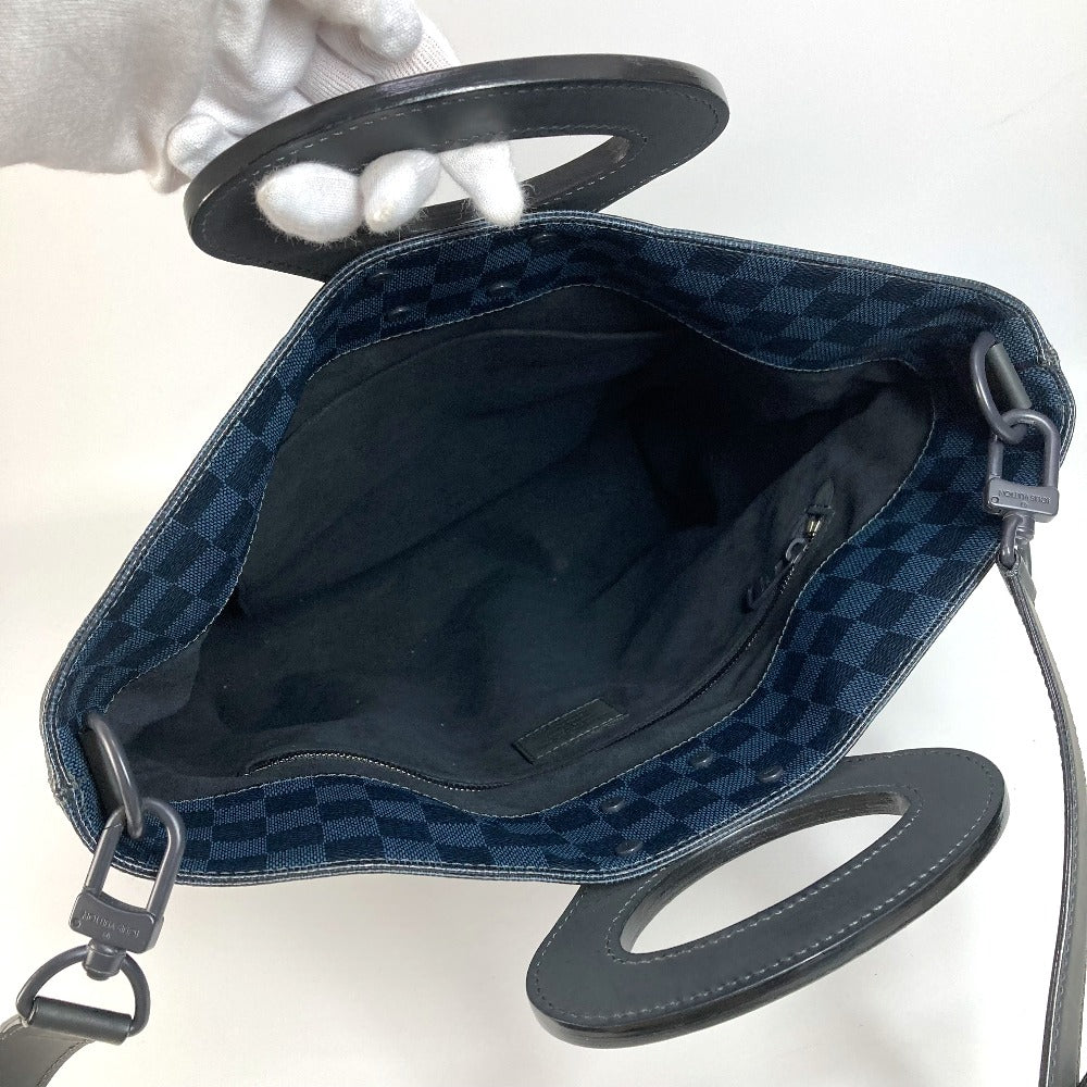 LOUIS VUITTON N51100 Damier Cobalt Tote NS Bag, 2-Way Shoulder Bag, Crossbody Bag, Handbag, Damier Cobalt Canvas, Unisex, Navy