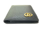 GUCCI 428737 GG Marmont IC Case, Business Card Case, Leather, Women's, Black