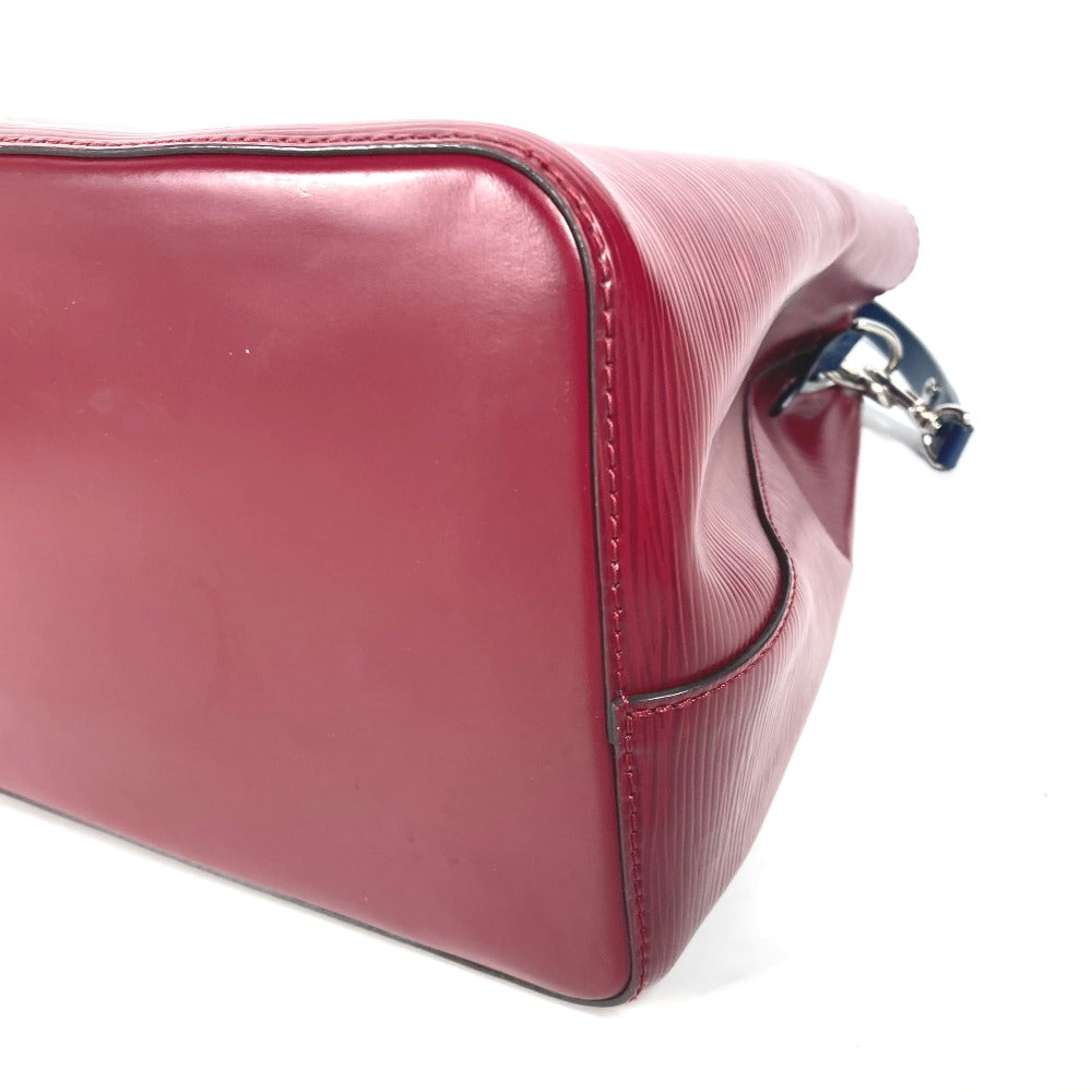 LOUIS VUITTON M55303 エピ ネオノエ ハンドバッグ 2WAY 斜め掛け 巾着 バイカラー ショルダーバッグ エピレザー レディース チェリーベリー ワインレッド