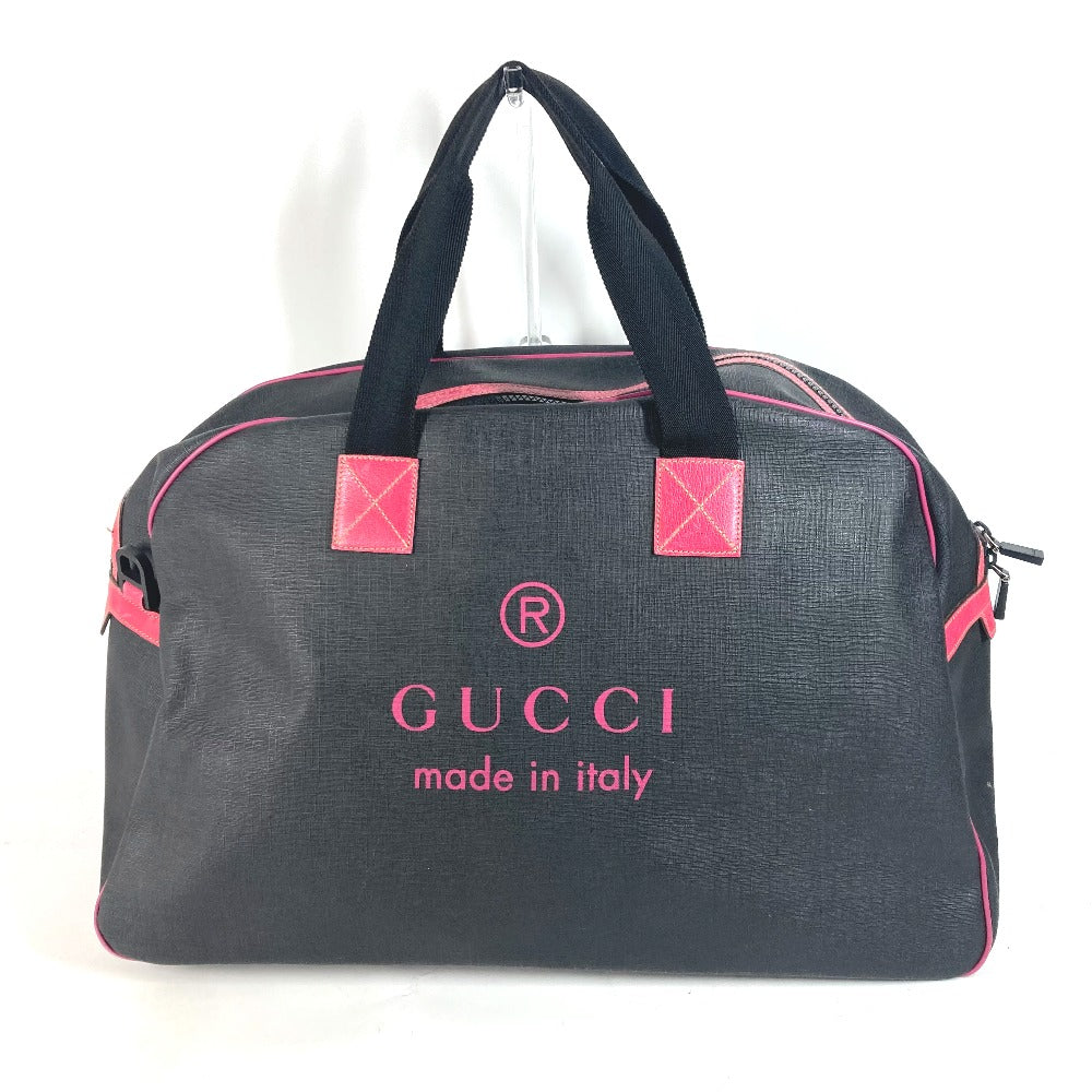 GUCCI 162800 ロゴ バイカラー トラベルバッグ 旅行バッグ ボストンバッグ PVC/レザー ユニセックス - brandshop-reference