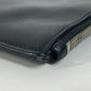 SAINT LAURENT PARIS 397294 Logo Second Bag Pouch Bag Clutch Bag Leather Men's Black