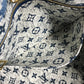 LOUIS VUITTON M59608 モノグラムデニム ジャガード オンザゴー MM 2WAYバッグ カバン トートバッグ ショルダーバッグ モノグラムデニムキャンバス レディース マリーヌ ブルー
