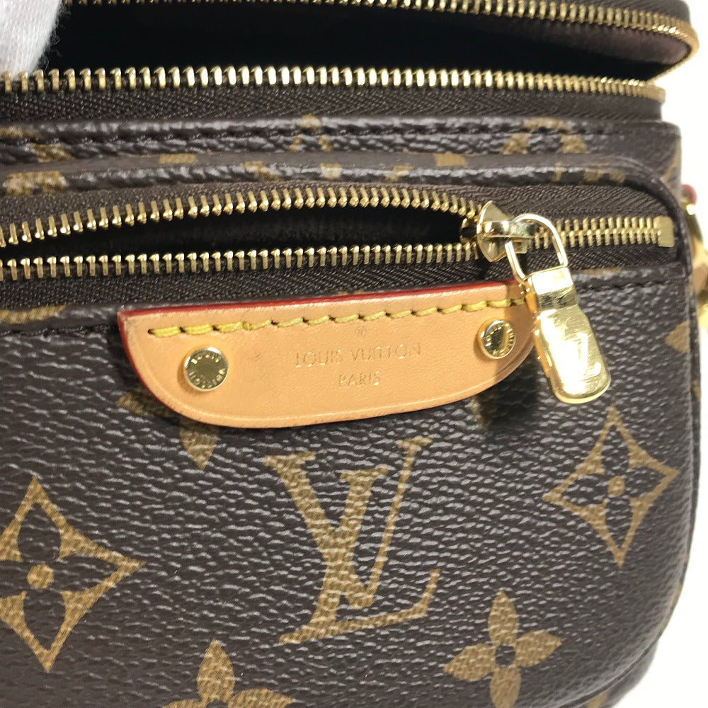 LOUIS VUITTON M82335 モノグラム ミニ バムバッグ ショルダーバッグ カバン 斜め掛け ポシェット ポーチ ボディバッグ モノグラムキャンバス レディース ブラウン