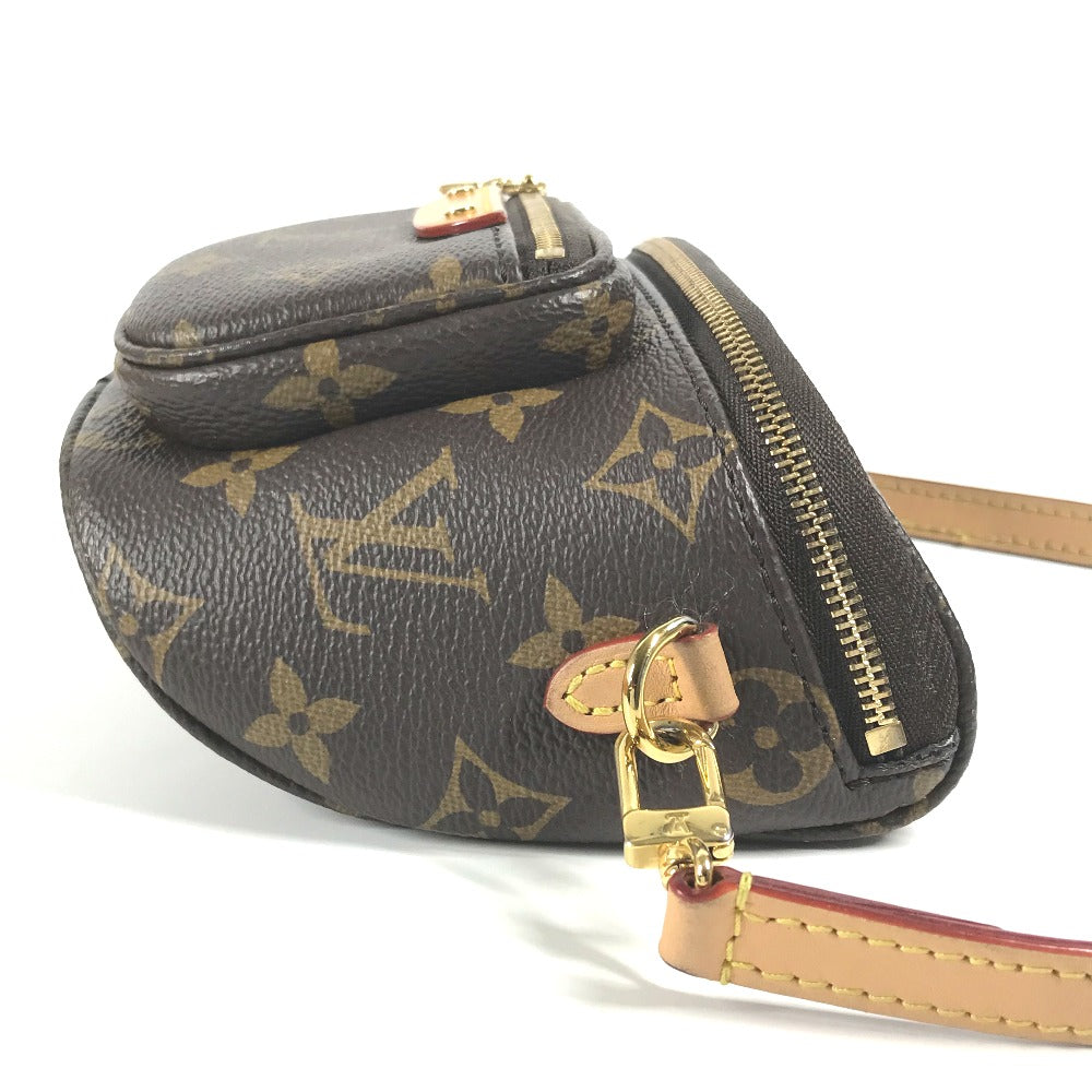 LOUIS VUITTON M82335 モノグラム ミニ バムバッグ ショルダーバッグ カバン 斜め掛け ポシェット ポーチ ボディバッグ モノグラムキャンバス レディース ブラウン
