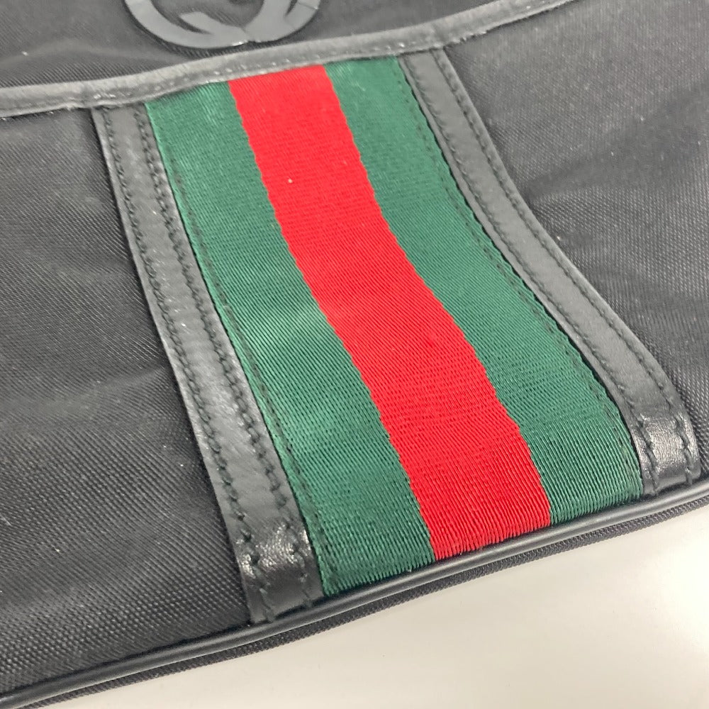 GUCCI 181068 GG シェリーライン カバン 斜め掛け ポシェット ショルダーバッグ ナイロンキャンバス レディース