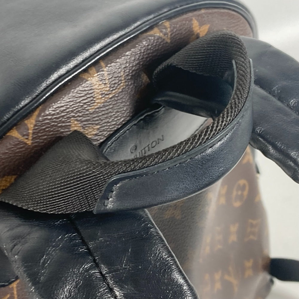 LOUIS VUITTON M45349 モノグラム・マカサー ジョッシュ バックパック カバン リュックサック モノグラムキャンバス メンズ ブラウン