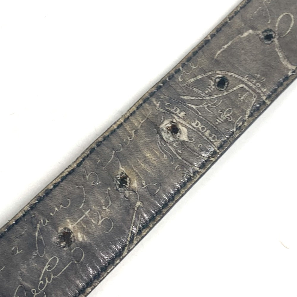 Berluti リバーシブル カリグラフィ ロゴ アクセサリー ベルト レザー メンズ ベージュ - brandshop-reference