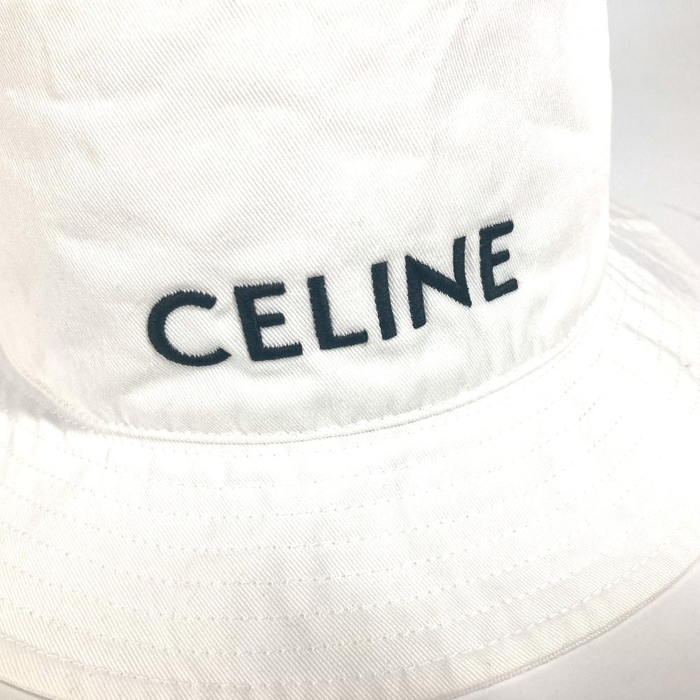 CELINE 2AUO4968P バイカラー ロゴ ハット帽 帽子 バケットハット ボブハット ハット コットン ユニセックス