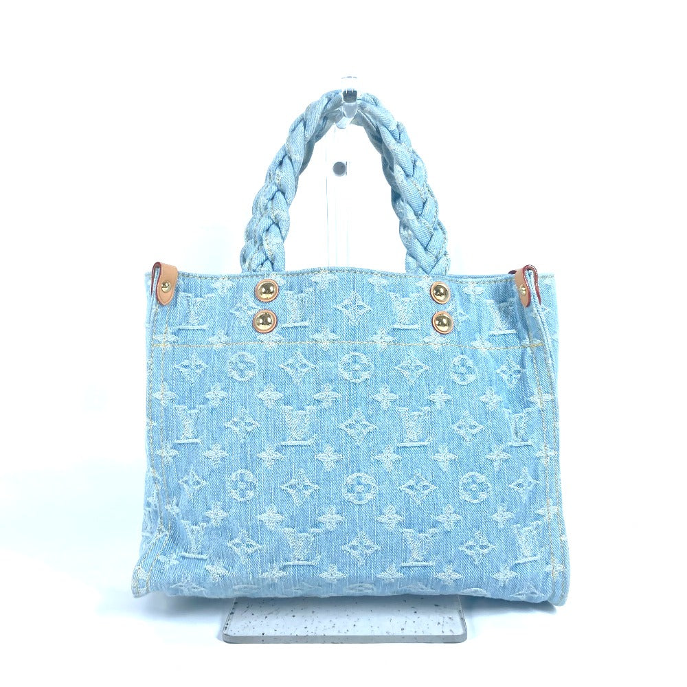 LOUIS VUITTON M24897 モノグラムデニム レットゴー カバン トートバッグ ハンドバッグ モノグラムデニム レディース スカイブルー デニム ブルー