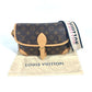 LOUIS VUITTON M45985 モノグラム ディアヌ NM PM カバン ポシェット 斜め掛け フラップ ショルダーバッグ モノグラムキャンバス レディース ノワール ブラウン