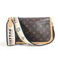 LOUIS VUITTON M45985 モノグラム ディアヌ NM PM カバン ポシェット 斜め掛け フラップ ショルダーバッグ モノグラムキャンバス レディース ノワール ブラウン
