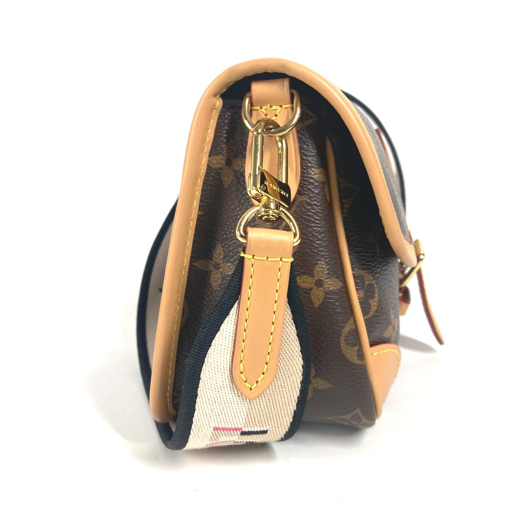 LOUIS VUITTON M45985 モノグラム ディアヌ NM PM カバン ポシェット 斜め掛け フラップ ショルダーバッグ モノグラムキャンバス レディース ノワール ブラウン