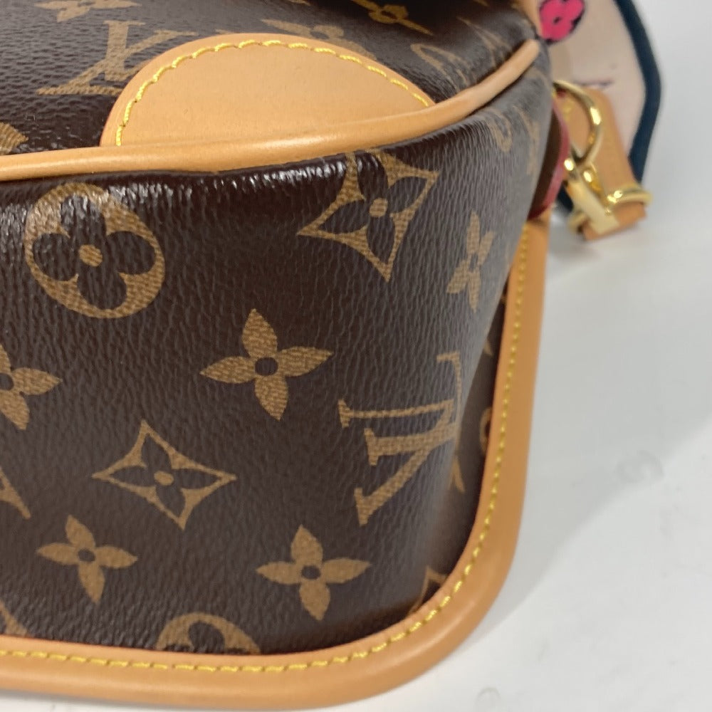 LOUIS VUITTON M45985 モノグラム ディアヌ NM PM カバン ポシェット 斜め掛け フラップ ショルダーバッグ モノグラムキャンバス レディース ノワール ブラウン