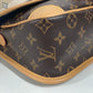 LOUIS VUITTON M45985 モノグラム ディアヌ NM PM カバン ポシェット 斜め掛け フラップ ショルダーバッグ モノグラムキャンバス レディース ノワール ブラウン