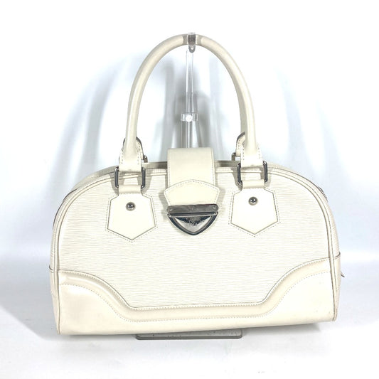 LOUIS VUITTON M5931J Epi Bowling Montaigne GM กระเป๋าทรงหมอน กระเป๋าสะพาย กระเป๋าถือ หนัง Epi สี Ivoire สีขาว สำหรับผู้หญิง