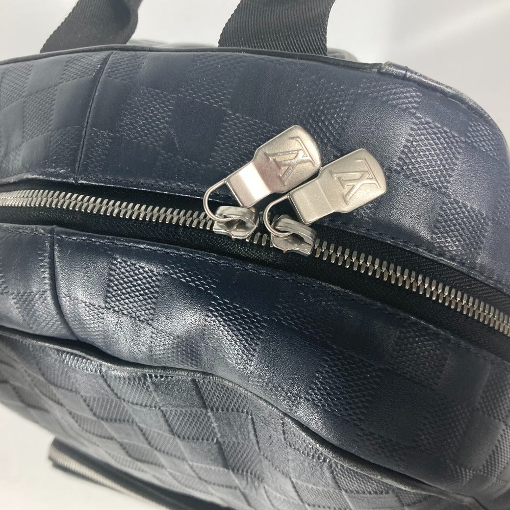 LOUIS VUITTON N40091 ダミエアンフィニ キャンパス バックパック カバン バイカラー リュックサック ダミエアンフィニレザー ユニセックス