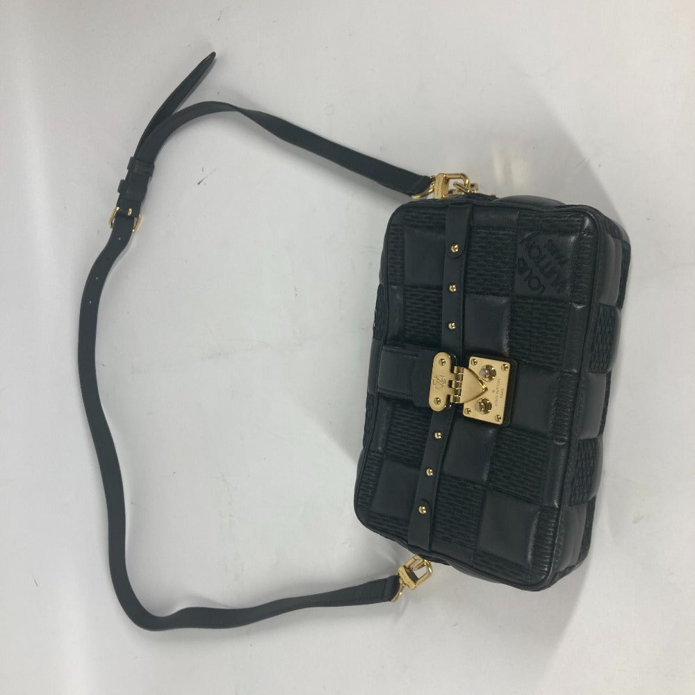 LOUIS VUITTON M59046 ダミエ ポシェット トロカ カバン 斜め掛け ポシェット クラッチバッグ 3WAYバッグ チェーンバッグ ショルダーバッグ レザー レディース ノワール ブラック