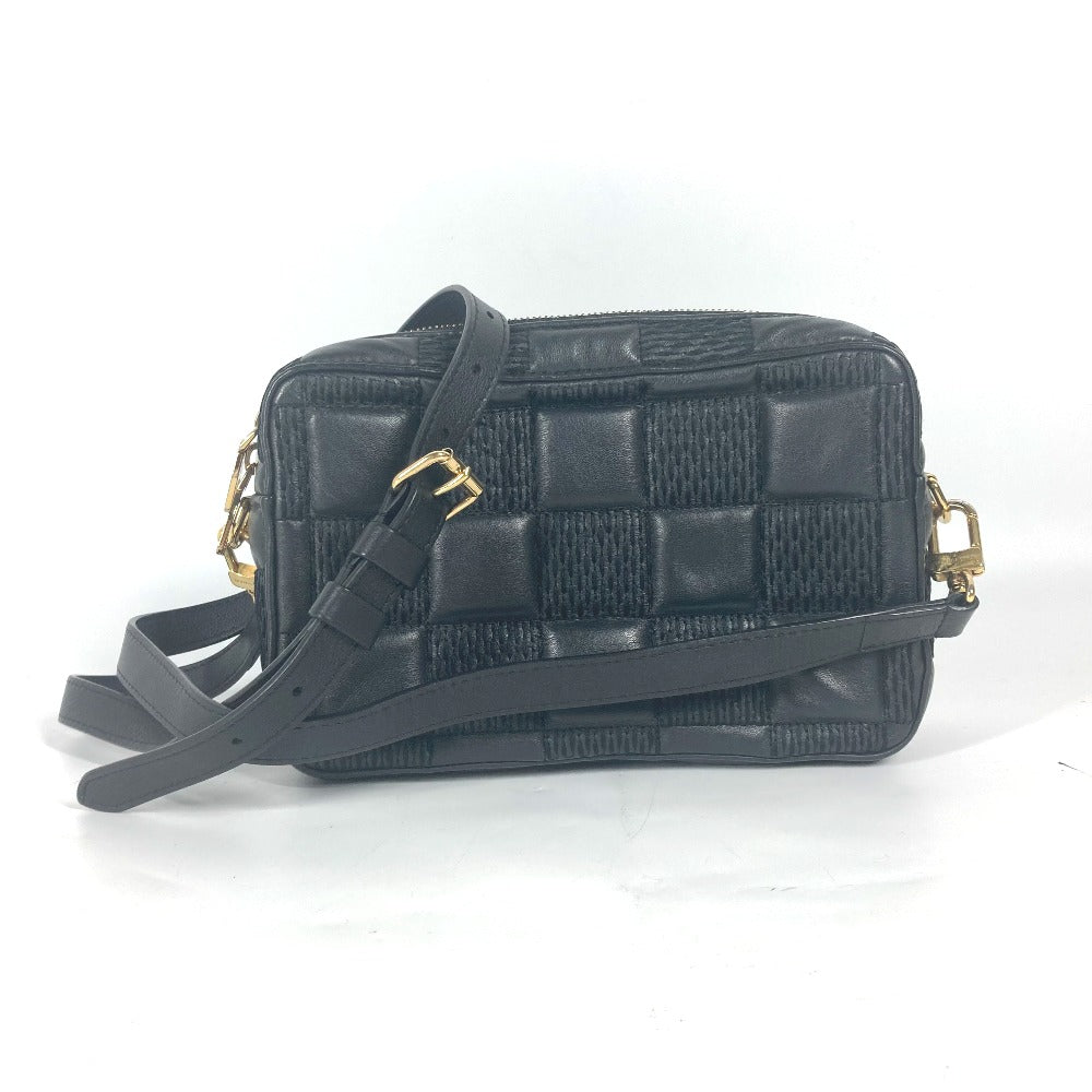 LOUIS VUITTON M59046 ダミエ ポシェット トロカ カバン 斜め掛け ポシェット クラッチバッグ 3WAYバッグ チェーンバッグ ショルダーバッグ レザー レディース ノワール ブラック