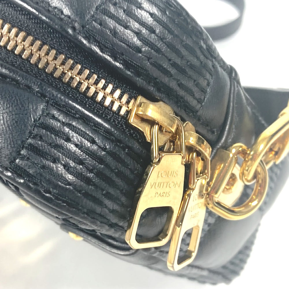 LOUIS VUITTON M59046 ダミエ ポシェット トロカ カバン 斜め掛け ポシェット クラッチバッグ 3WAYバッグ チェーンバッグ ショルダーバッグ レザー レディース ノワール ブラック