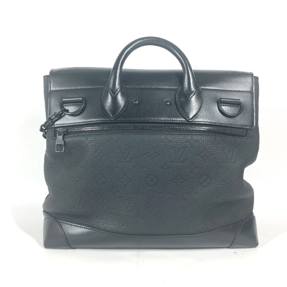 LOUIS VUITTON M55701 モノグラム スティーマーPM カバン 斜め掛け トートバッグ ハンドバッグ ショルダーバッグ トリヨンレザー ユニセックス ノワール ブラック
