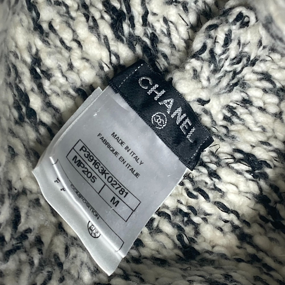 CHANEL ラインストーン ビーニー 帽子 ニット帽 ニットキャップ ニット帽 ウール/カシミヤ レディース ブラック