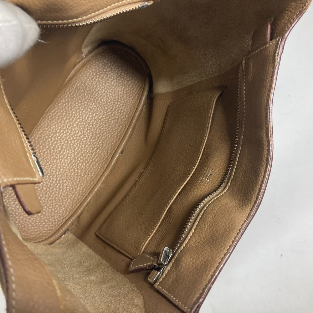 HERMES グッドニュースPM カバン 斜め掛け ショルダーバッグ レザー レディース ベージュ - brandshop-reference