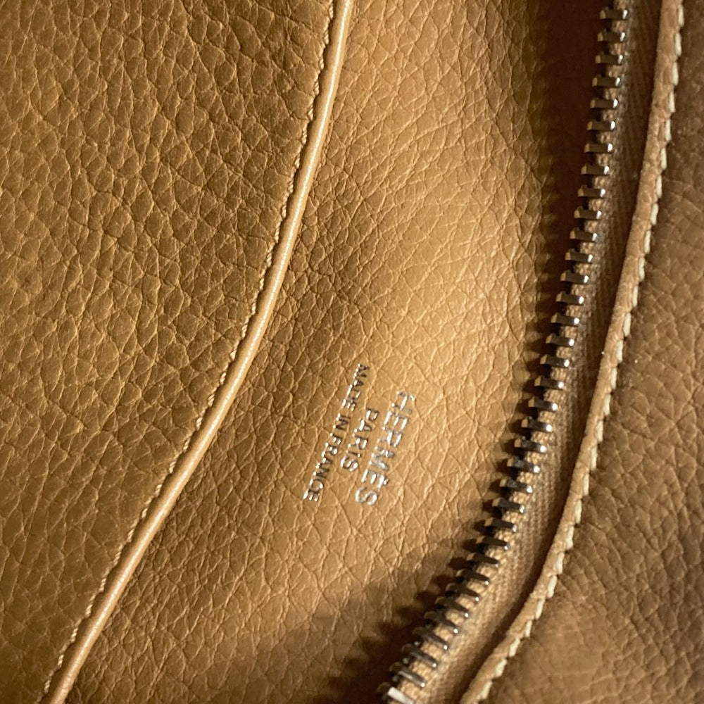 HERMES グッドニュースPM カバン 斜め掛け ショルダーバッグ レザー レディース ベージュ - brandshop-reference