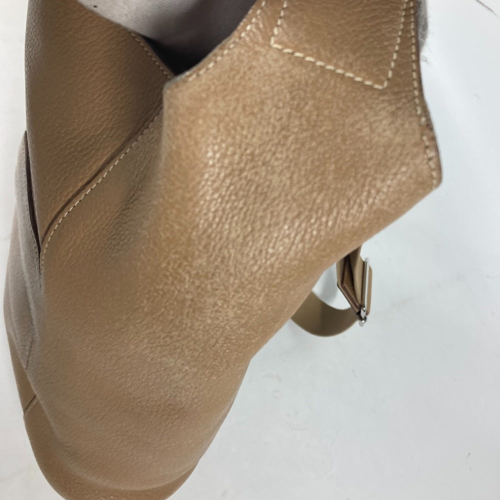 HERMES グッドニュースPM カバン 斜め掛け ショルダーバッグ レザー レディース ベージュ - brandshop-reference