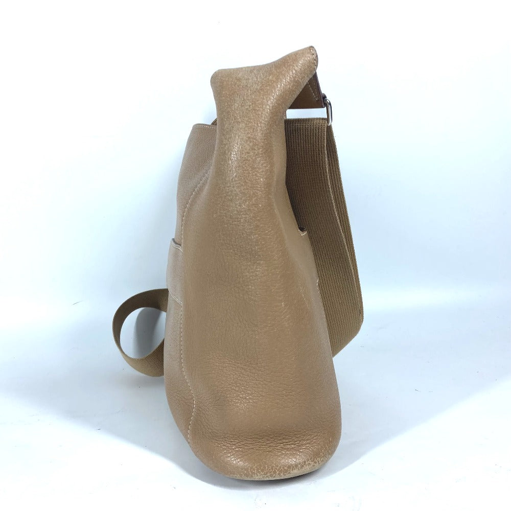 HERMES グッドニュースPM カバン 斜め掛け ショルダーバッグ レザー レディース ベージュ - brandshop-reference