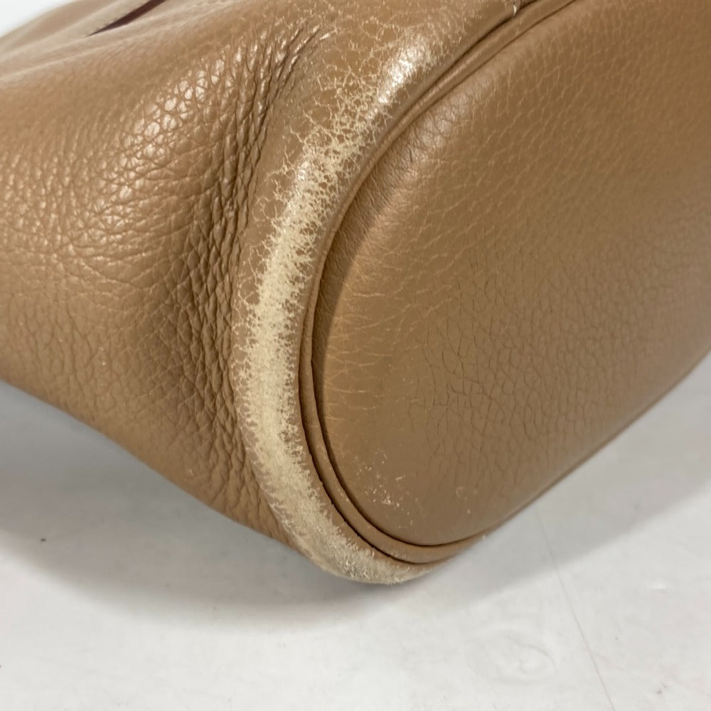 HERMES グッドニュースPM カバン 斜め掛け ショルダーバッグ レザー レディース ベージュ - brandshop-reference